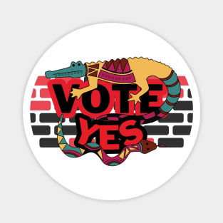 Vote Yes To The Voice Indigenous Voice To Parliament Animals Version Magnet